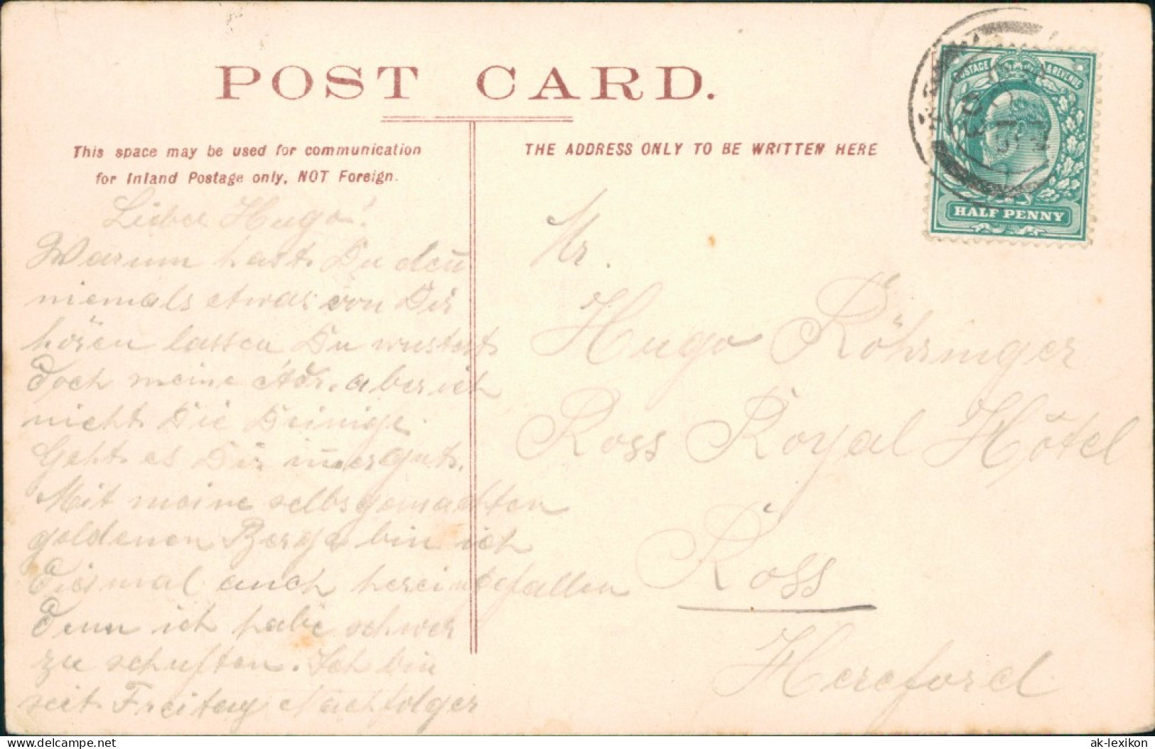 Postcard Dover Hafen Admiralty Pier Und Lord Warden Hotel 1904  - Andere & Zonder Classificatie