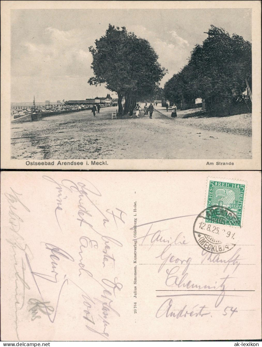 Arendsee (Mecklenburg-Vorpommern )-Kühlungsborn Promenade - Alllee 1926  - Kuehlungsborn