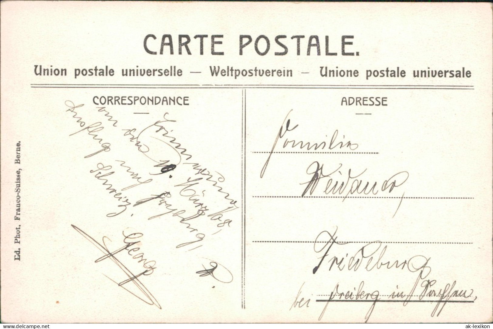 Freiburg Im Üechtland Fribourg Eisenbahn Auf Dem Viadukt De Granfrey 1908  - Autres & Non Classés