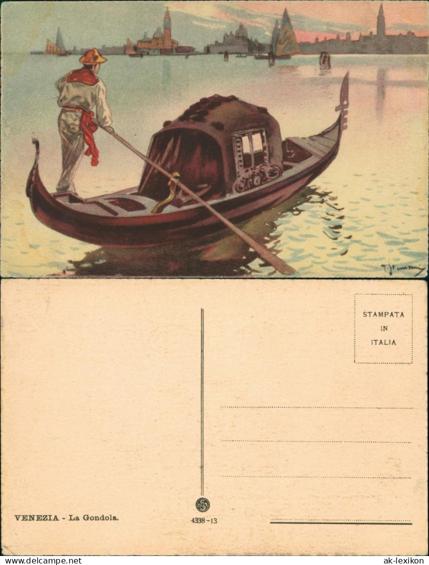 Cartoline Venedig Venezia La Fondola 1934 - Otros & Sin Clasificación