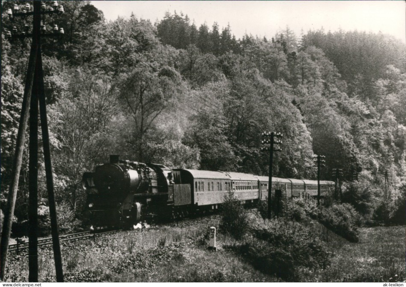 Ansichtskarte Neumühle (Elster) Dampflokomotive Der BR 50 Im Elstertal 1983 - Autres & Non Classés