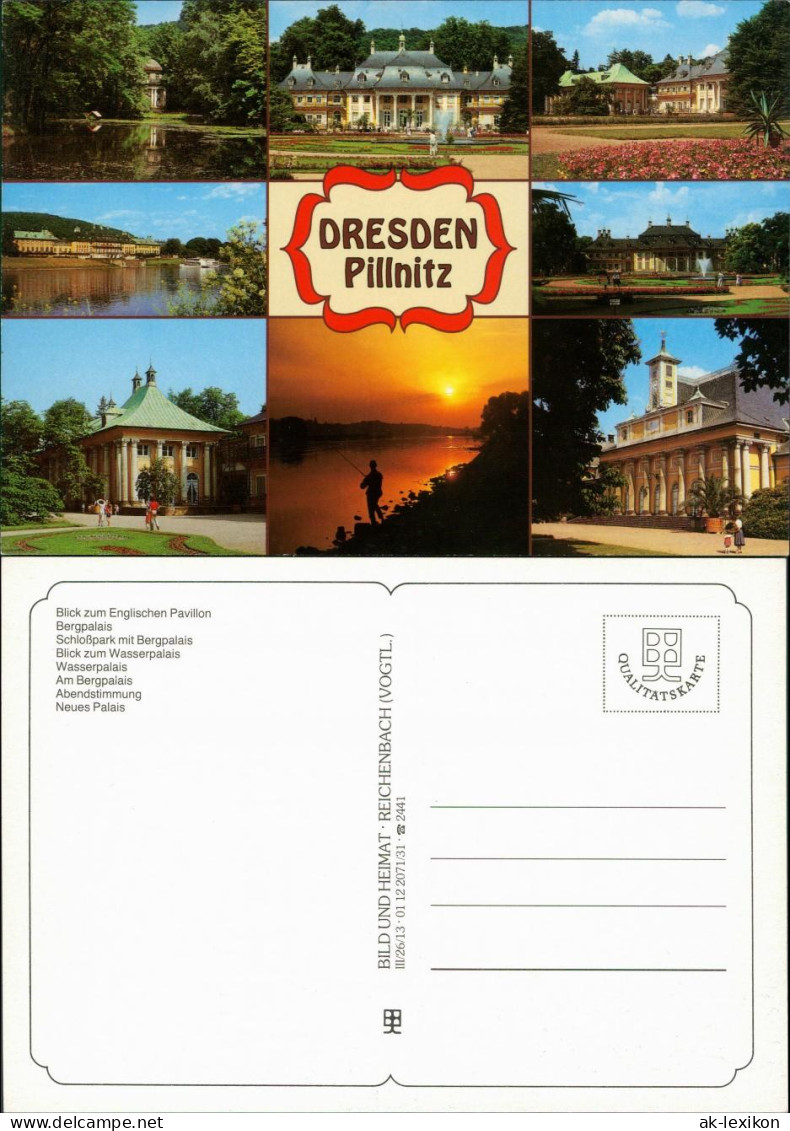 Pillnitz Schloss Pillnitz, Bergpalais, Wasserpalais, Engl. Pavillon 1995 - Pillnitz