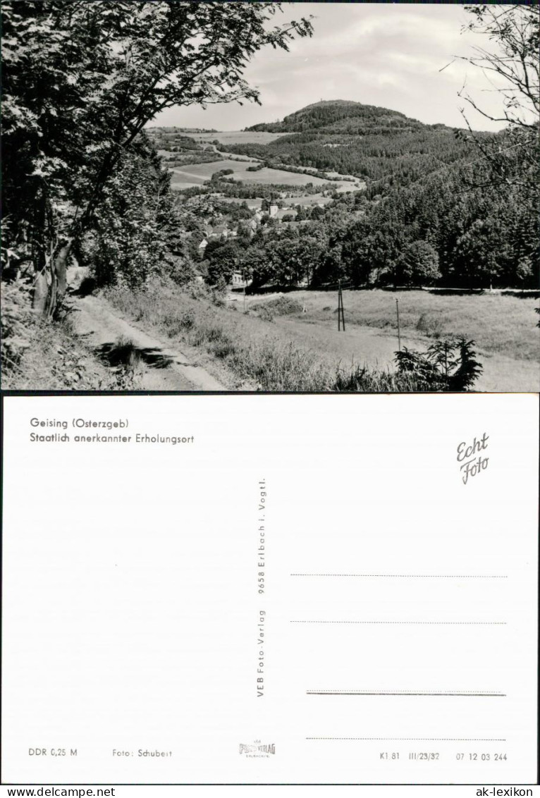 Ansichtskarte Geising-Altenberg (Erzgebirge) Blick Auf Den Ort 1981 - Geising