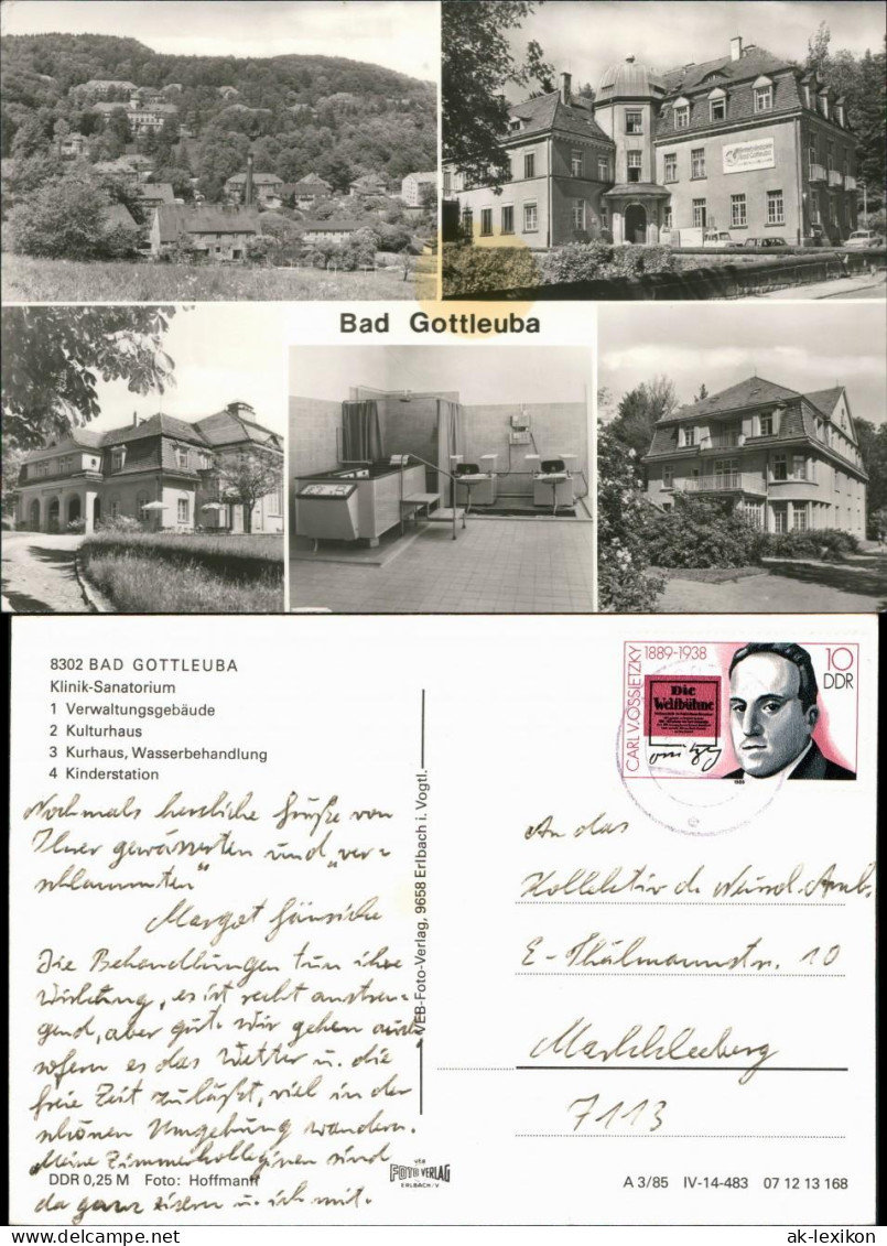 Bad Gottleuba-Bad Gottleuba-Berggießhübel Klinik-Sanatorium 1985 - Bad Gottleuba-Berggiesshuebel