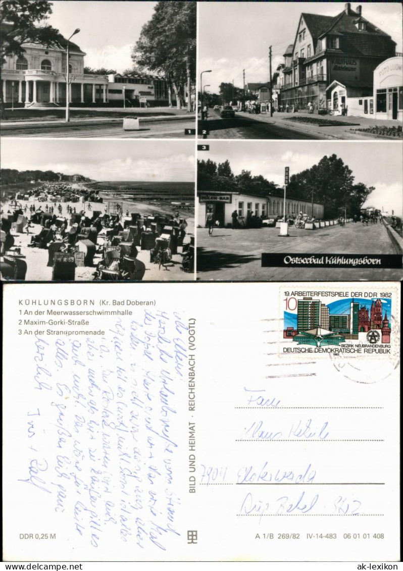 Kühlungsborn Meerwasserschwimmhalle, Maxim-Gorki-Straße, Strandpromenade 1982 - Kühlungsborn