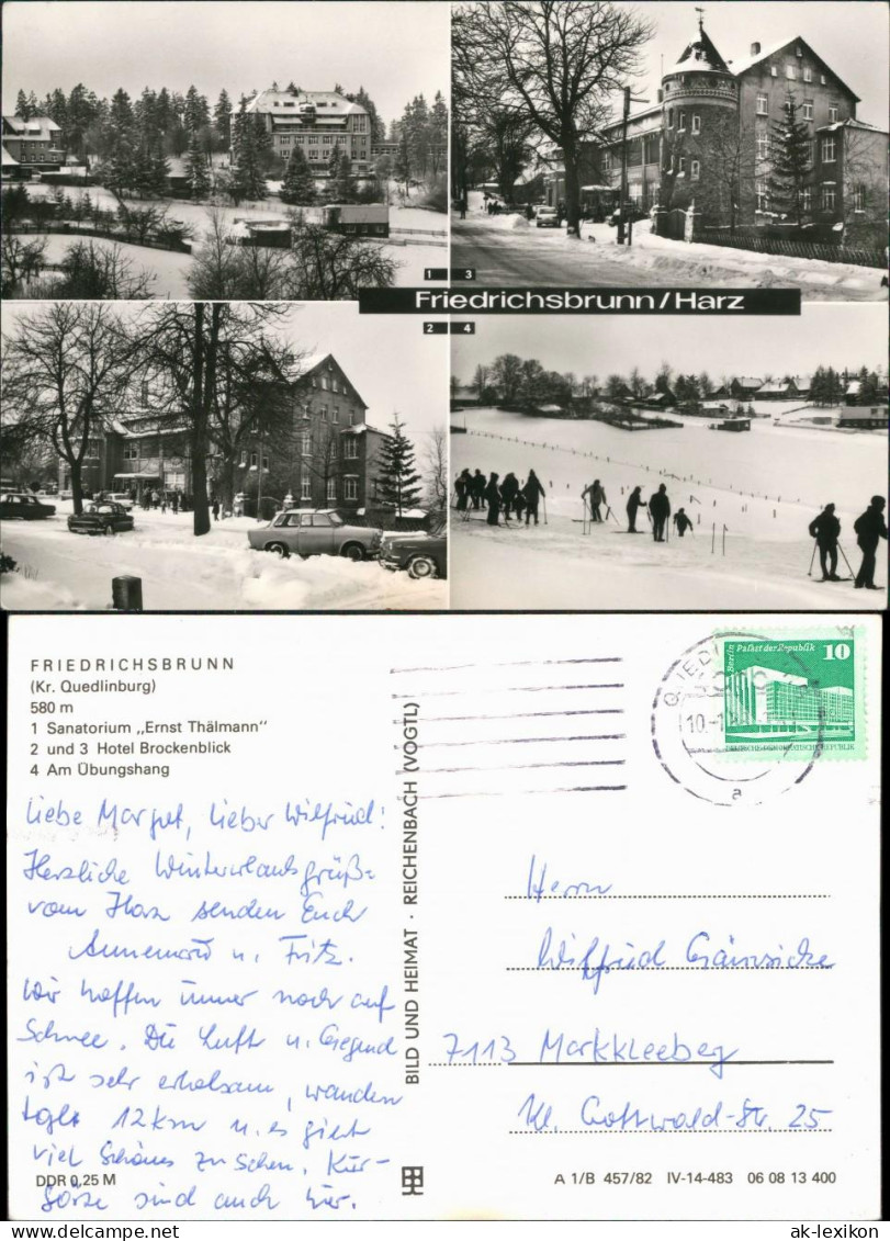 Ansichtskarte Friedrichsbrunn Sanatorium, Hotel, Übungshang 1982 - Other & Unclassified