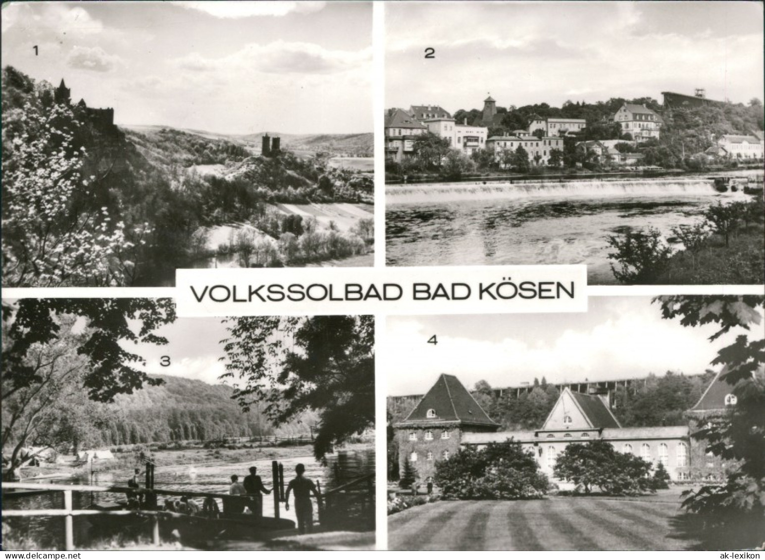 Bad Kösen Burg Saaleck,  Campingplatz, Medizinische Badeanstalt G1982 - Otros & Sin Clasificación