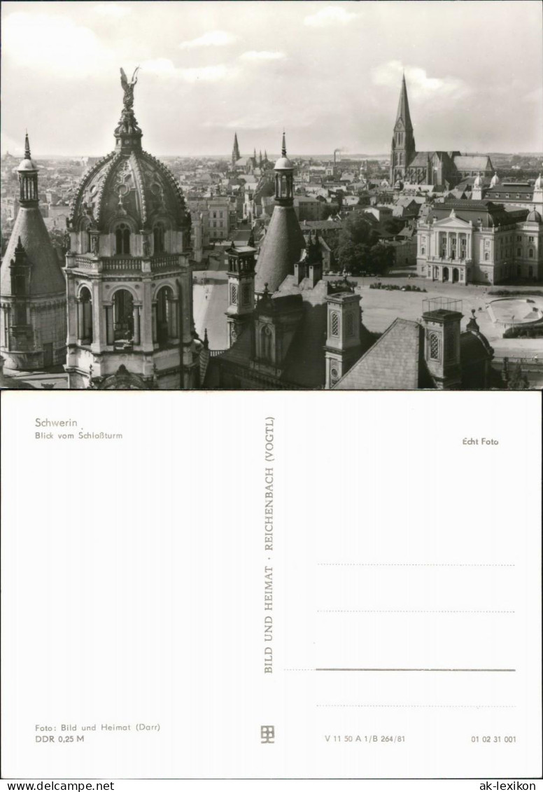 Ansichtskarte Schwerin Schweriner Schloss Blick Auf Den Dom 1983 - Schwerin