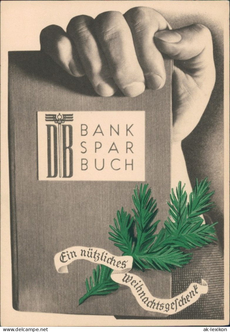 Ansichtskarte  Werbekarte Dresdner Bank - Weihnachten 1933 - Autres & Non Classés