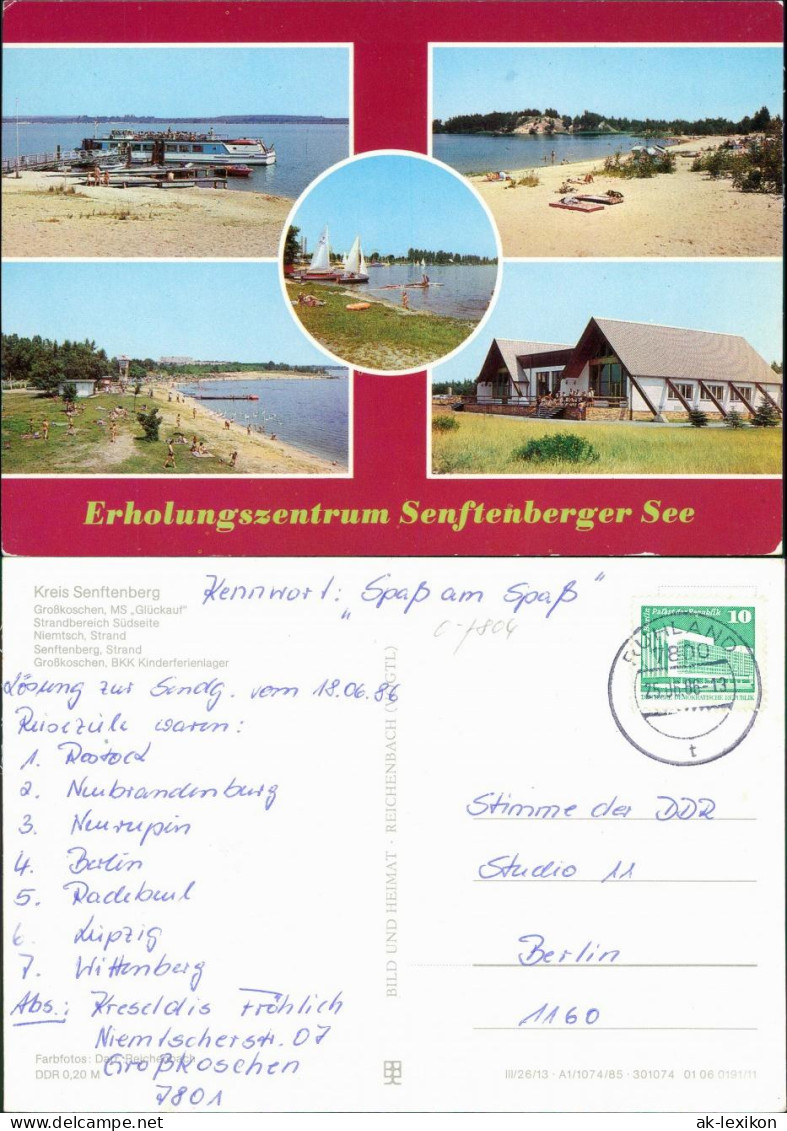 Senftenberg (Niederlausitz) Erholungszentrum Senftenberger See: Strand G1985 - Senftenberg