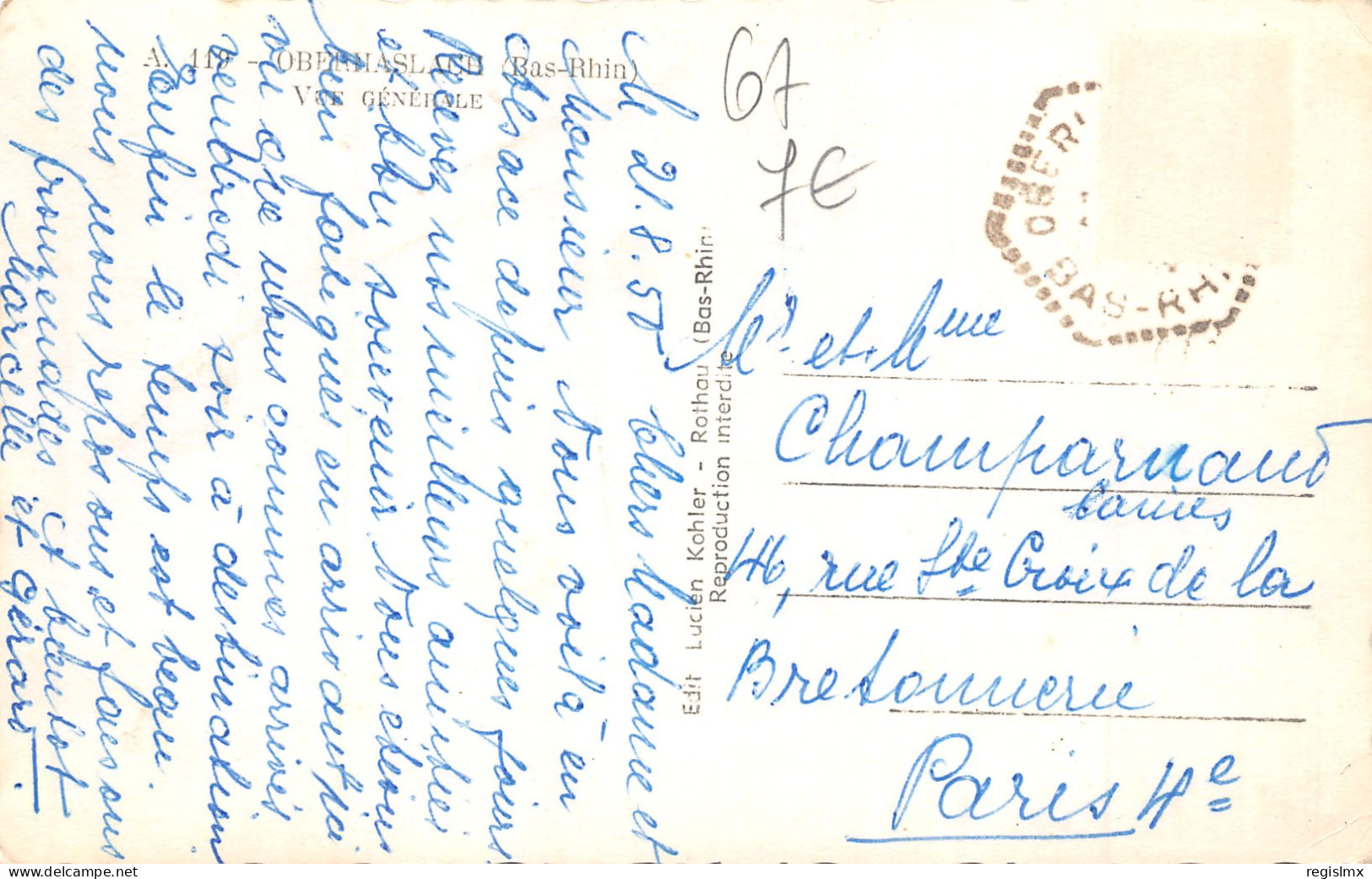 67-OBERHASLACH-N°354-H/0155 - Autres & Non Classés