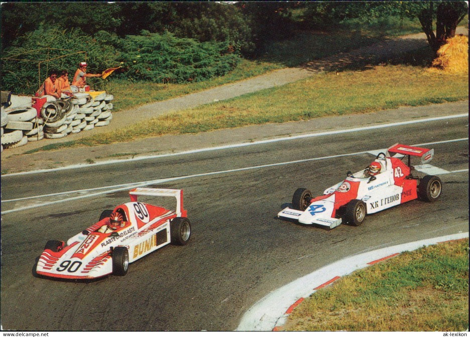 Schleiz Schleizer Dreieck-Rennen: Rennautos In Haarnadelkurve 1987 - Schleiz