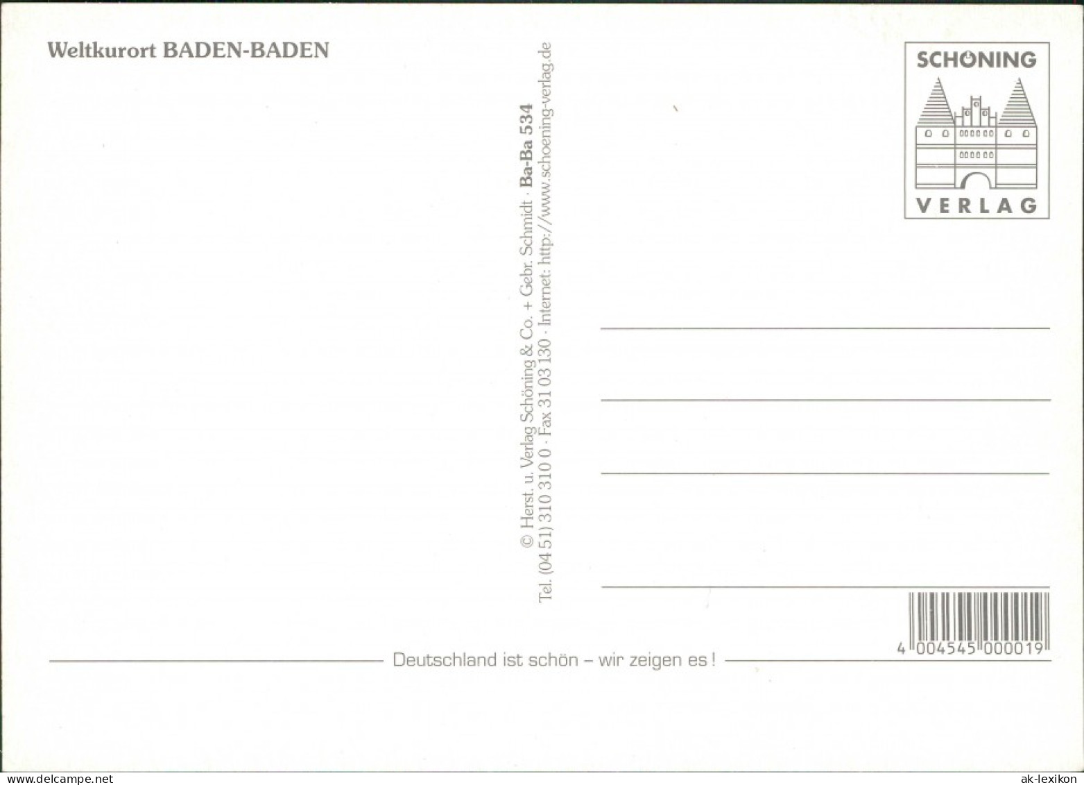 Baden-Baden Kurhaus, Stiftskirche, Altstadt,  Wandelhalle, Theater 1995 - Baden-Baden