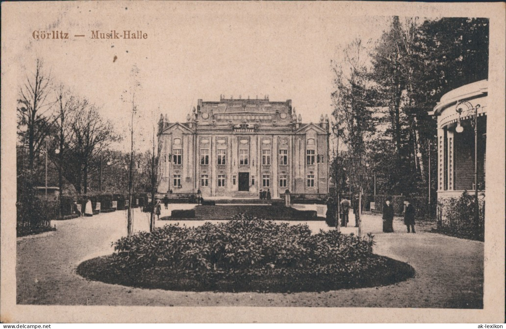 Ansichtskarte Görlitz Zgorzelec Musikhalle 1921 - Görlitz