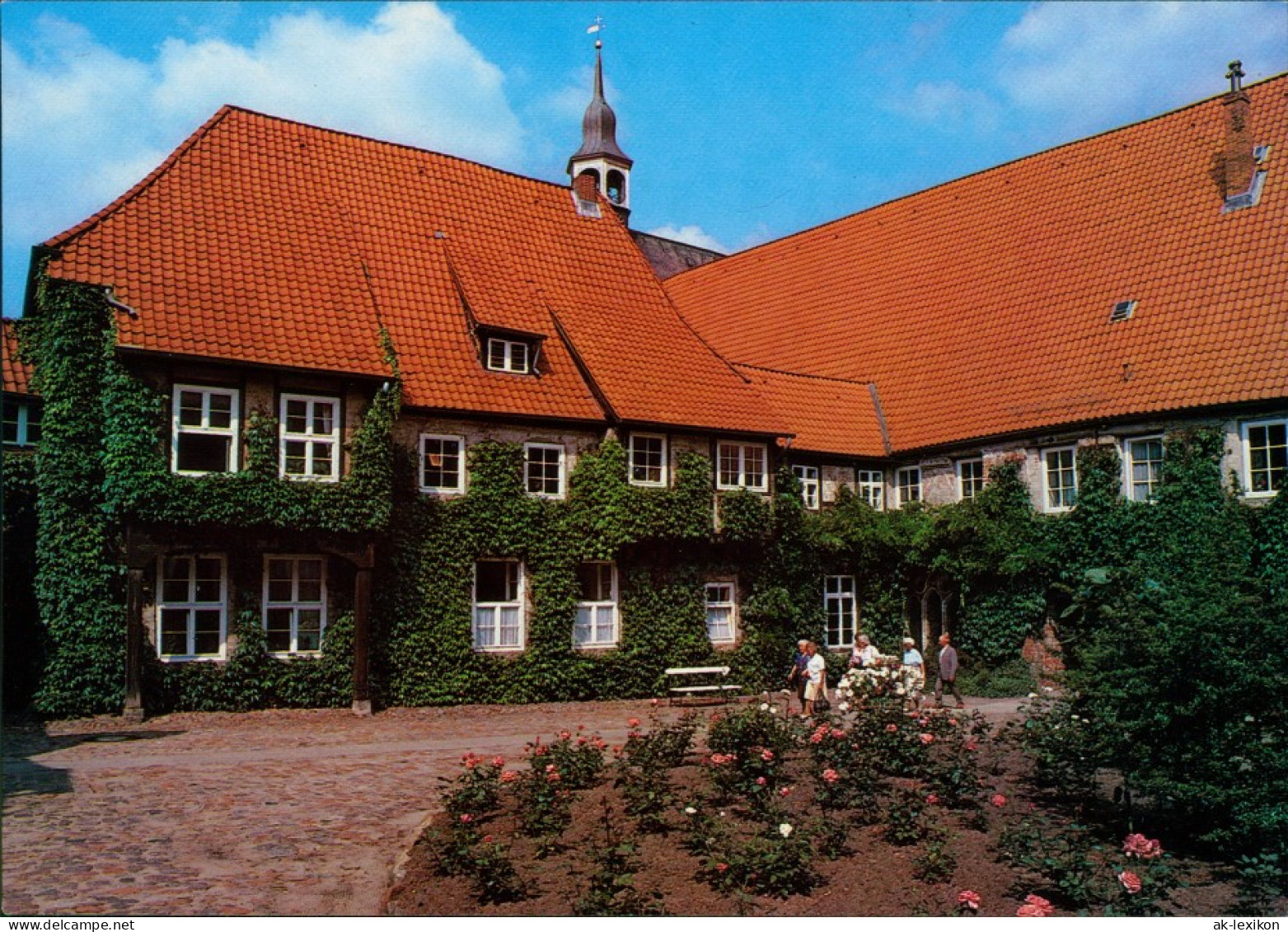 Ansichtskarte Lüneburg Kloster Lüne - Innenhof 1996 - Lüneburg