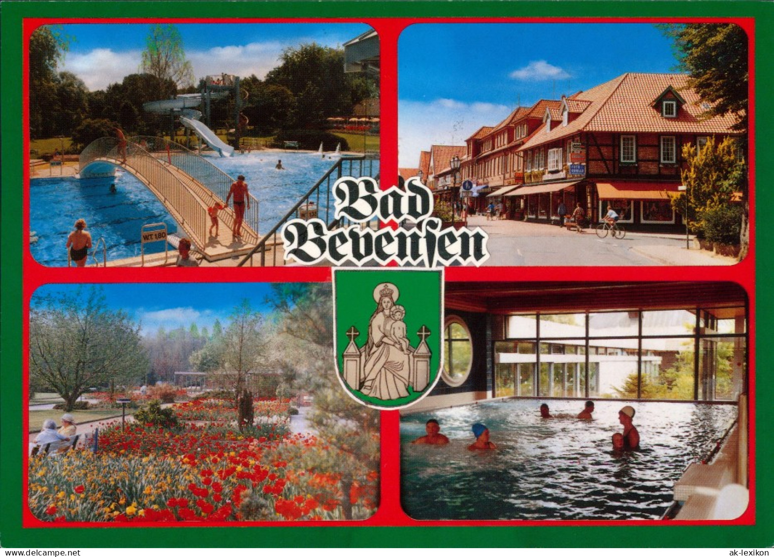 Bad Bevensen Freibad, Fußgängerzone, Kurpark, Schwimmhalle 1995 - Bad Bevensen