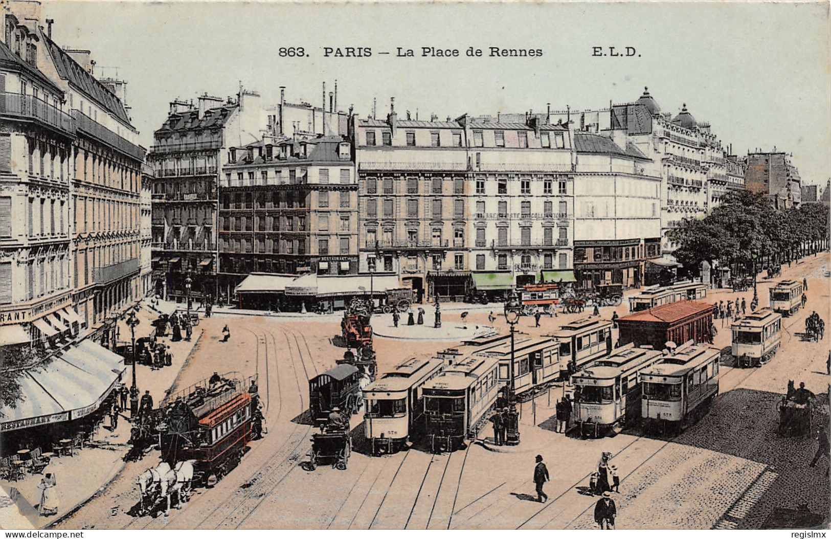 75-PARIS-PLACE DE RENNES-N°355-E/0355 - Autres & Non Classés
