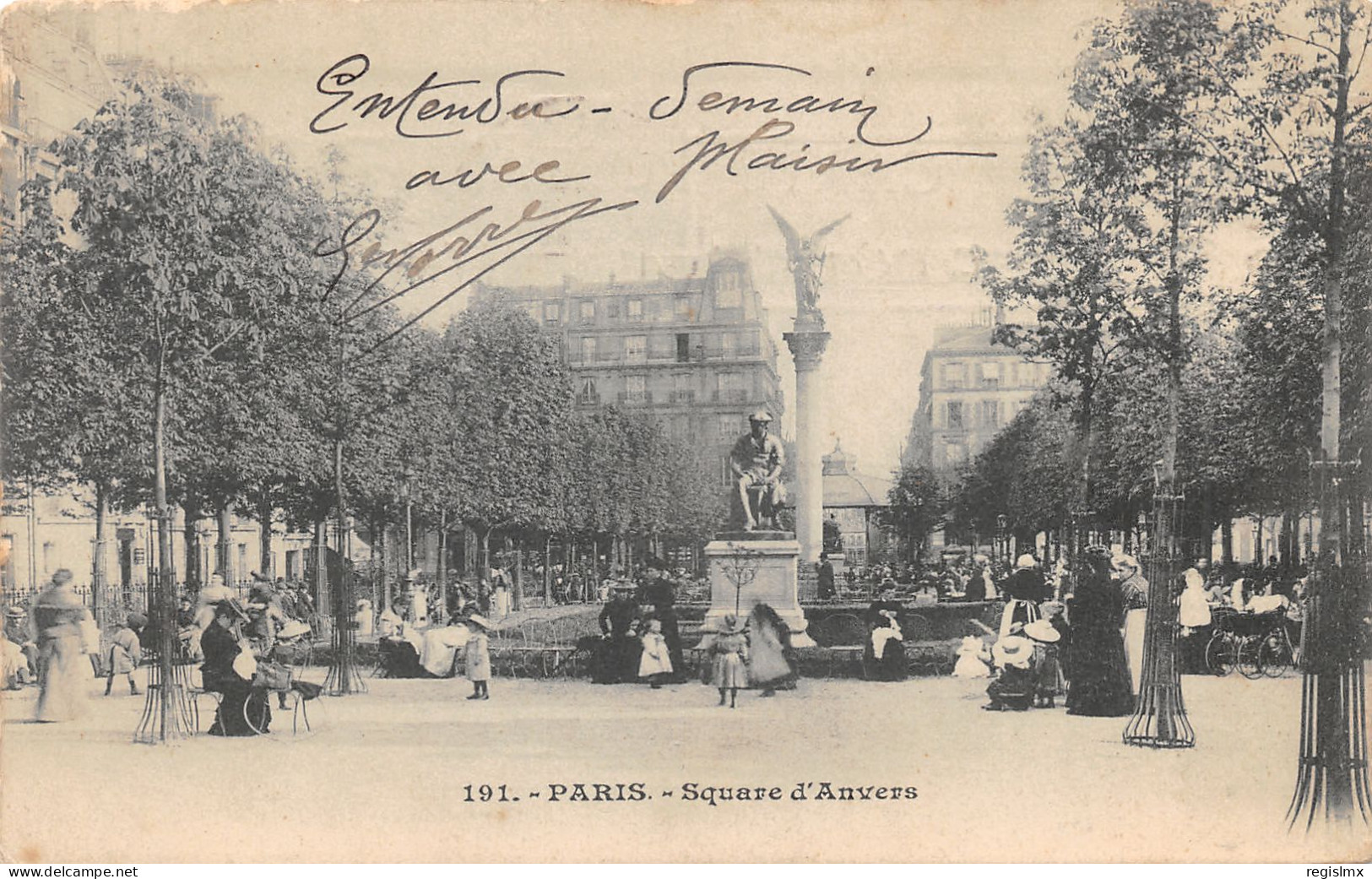 75-PARIS-SQUARE D ANVERS-N°355-E/0331 - Otros & Sin Clasificación