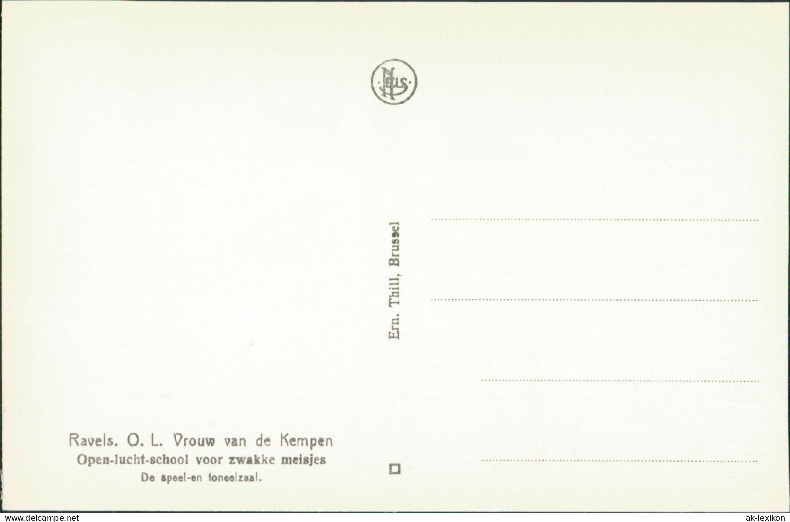Postkaart Ravels Open-lucht-school - Theaterraum 1929  - Other & Unclassified
