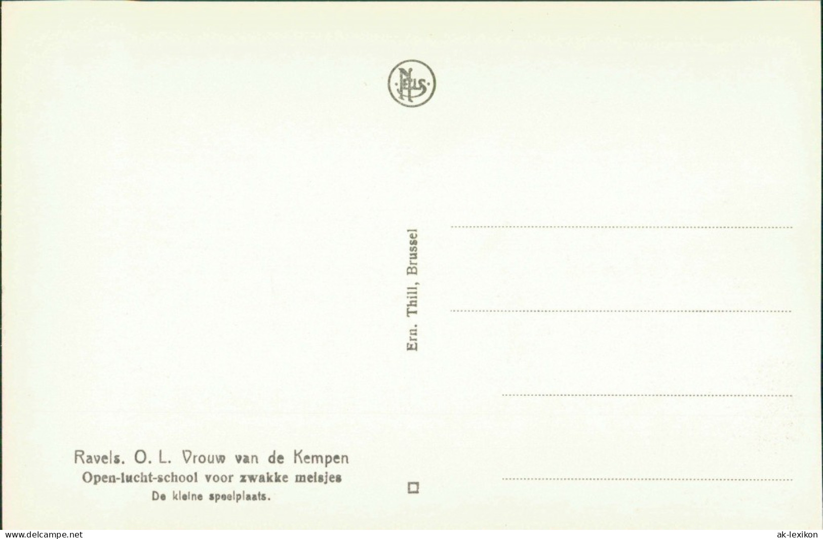 Postkaart Ravels Open-lucht-school - Sport 1929  - Autres & Non Classés