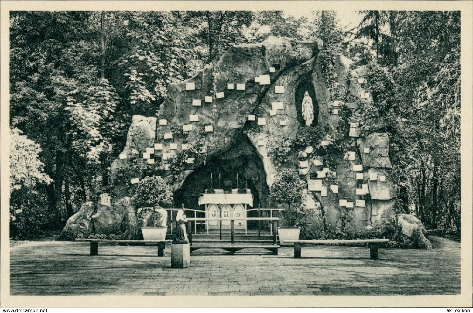 Postkaart Ravels Open-lucht-school - Grotte - Kirche 1929 - Other & Unclassified