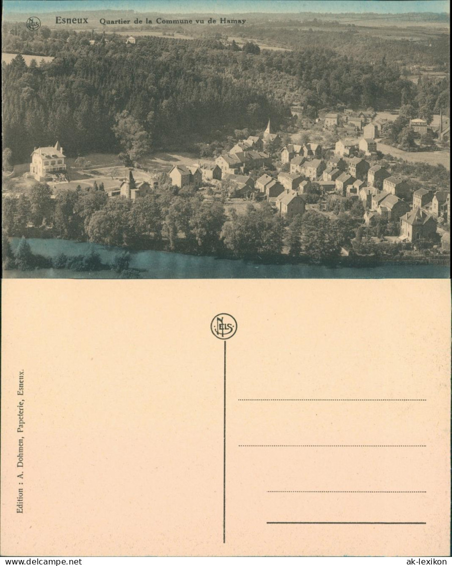 Postkaart Esneux Esneu Blick Auf Die Stadt 1924  - Otros & Sin Clasificación