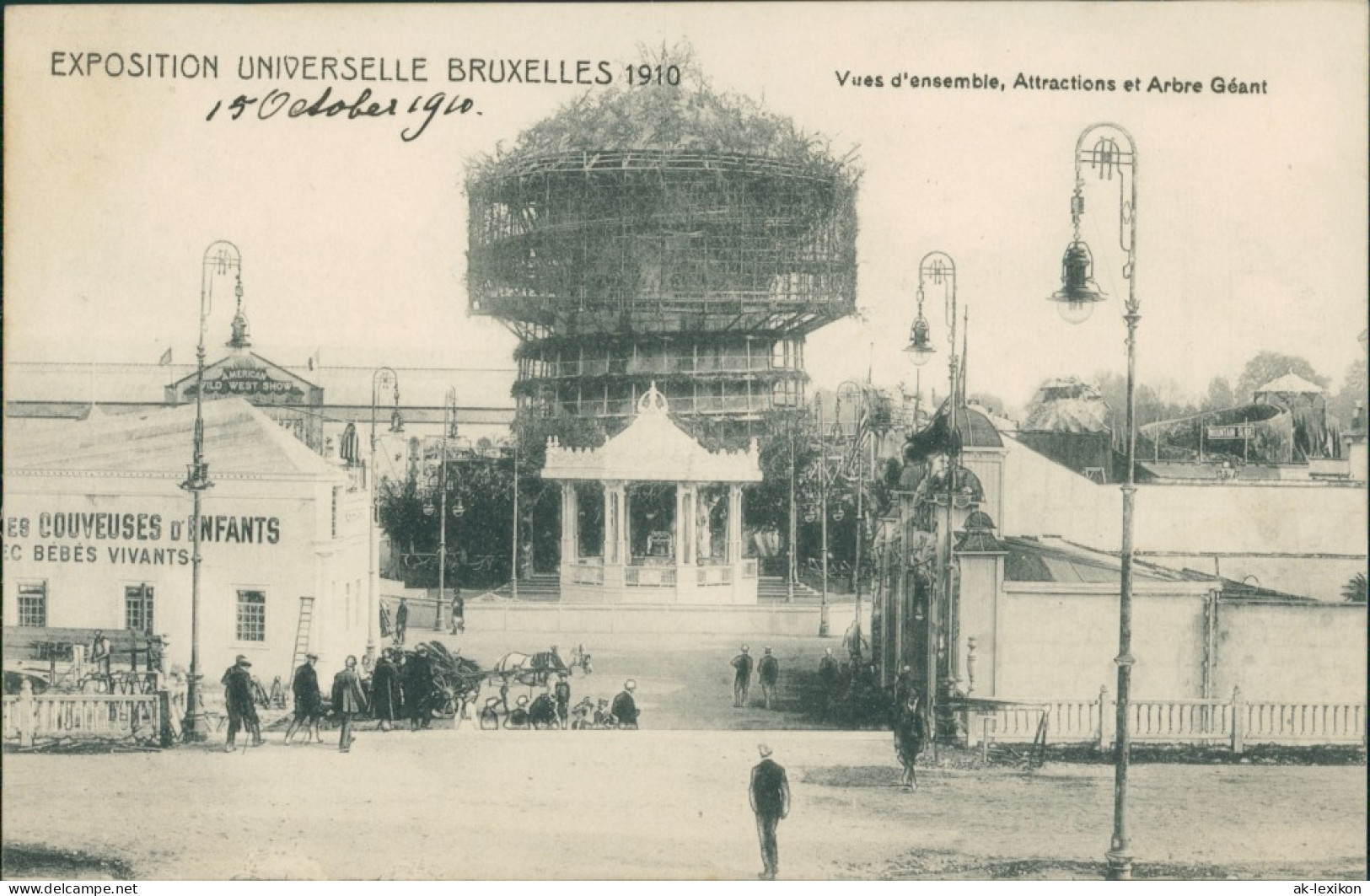 Postkaart Brüssel Bruxelles Vues Ensemble - Turm - EXPO 1910  - Autres & Non Classés