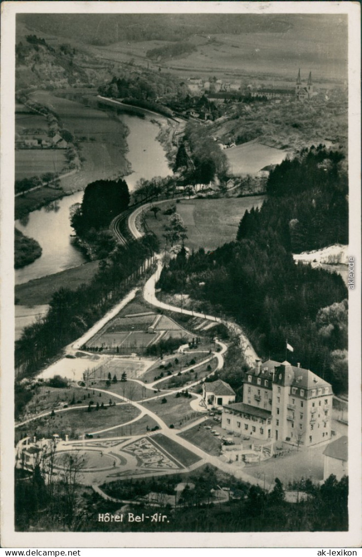 Postcard Echternach Blick Auf Das Hotel Bel-Air 1938  - Autres & Non Classés