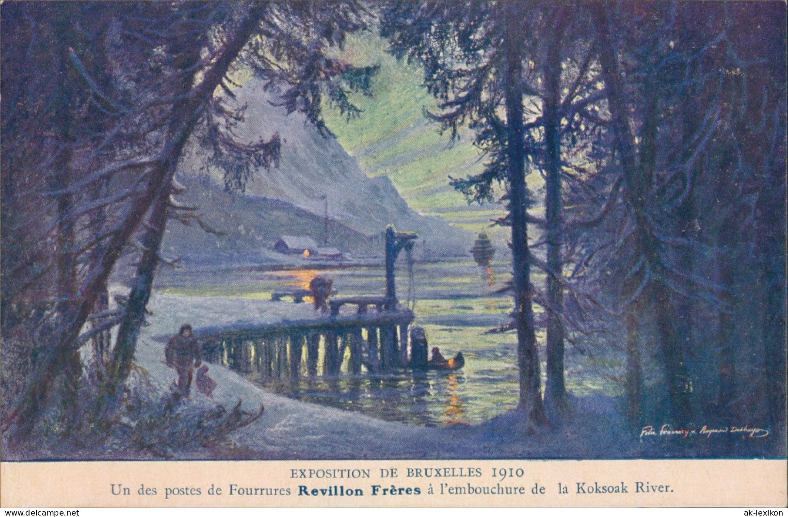 Postkaart Brüssel Bruxelles Künstlerkarte EXPO 1910  - Sonstige & Ohne Zuordnung