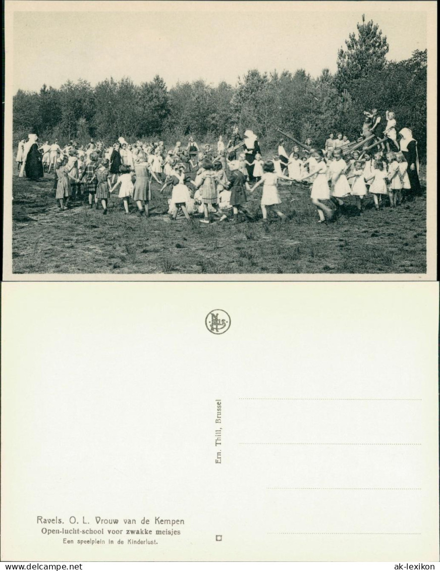 Postkaart Ravels Spielende Kinder - Open Lucht School 1928  - Autres & Non Classés