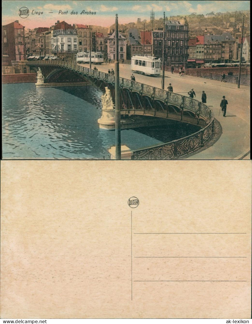 Lüttich Luik &#47; Wallonisch: Lîdje Straße, Straßenbahn Pont Des Arohes 1912  - Sonstige & Ohne Zuordnung