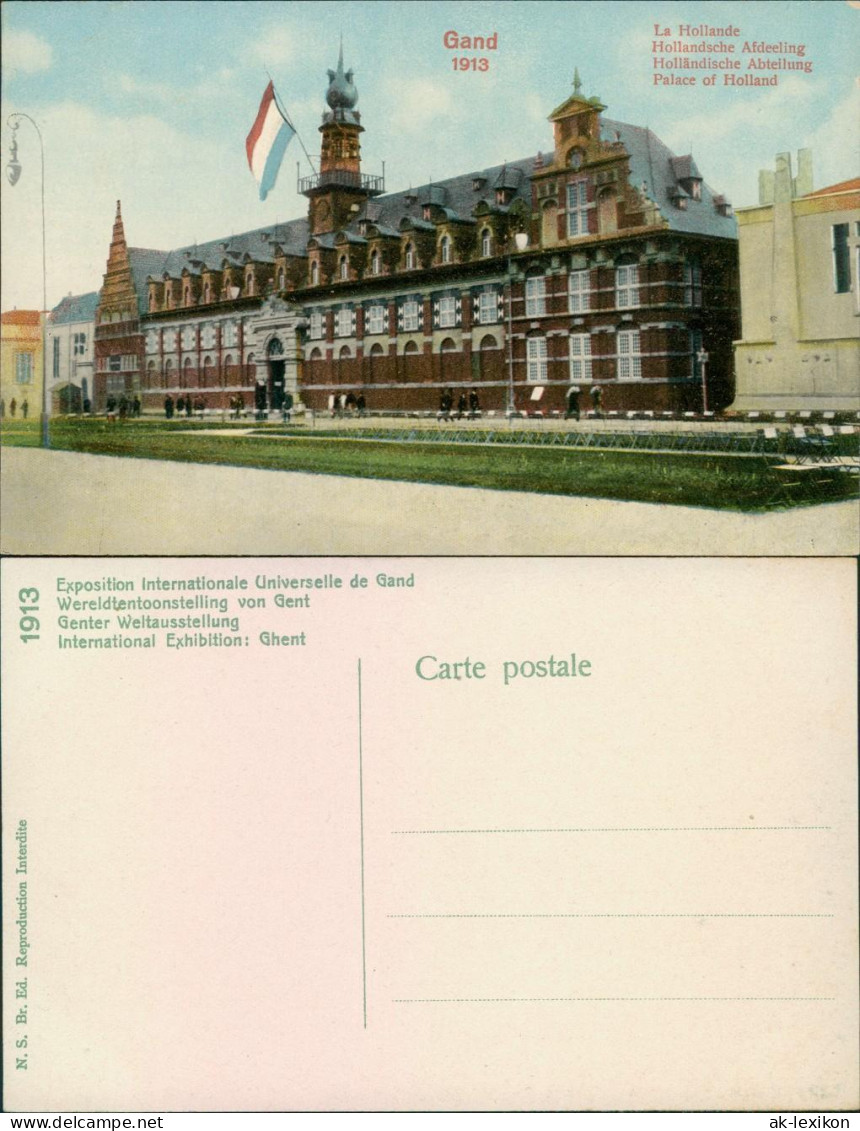 Postkaart Gent Ghent (Gand) Holländische Abteilung EXPO 1913  - Autres & Non Classés