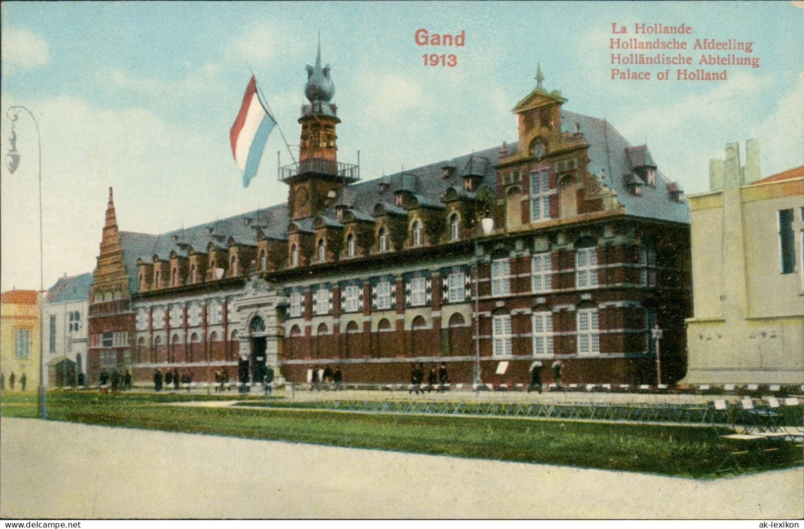 Postkaart Gent Ghent (Gand) Holländische Abteilung EXPO 1913  - Autres & Non Classés