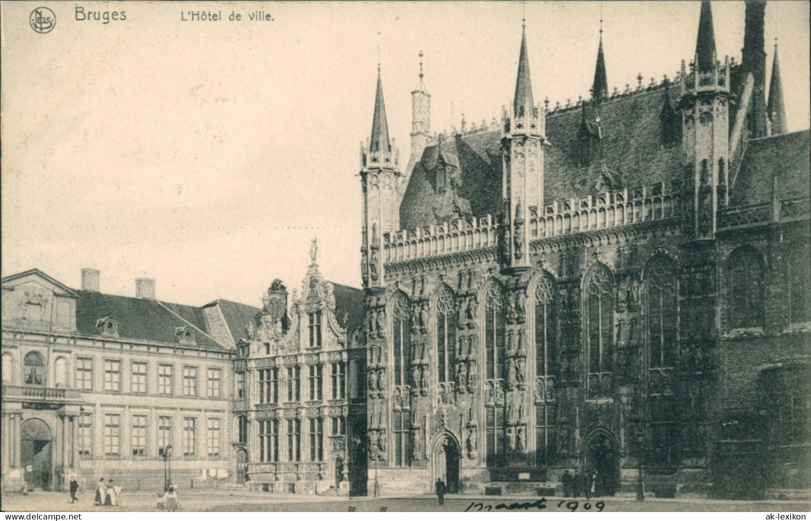 Postkaart Brügge Brugge | Bruges Hotel De Ville/Rathaus 1911  - Sonstige & Ohne Zuordnung