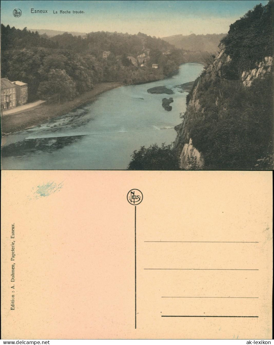 Postkaart Esneux Esneu La Roche Trouee 1912  - Autres & Non Classés