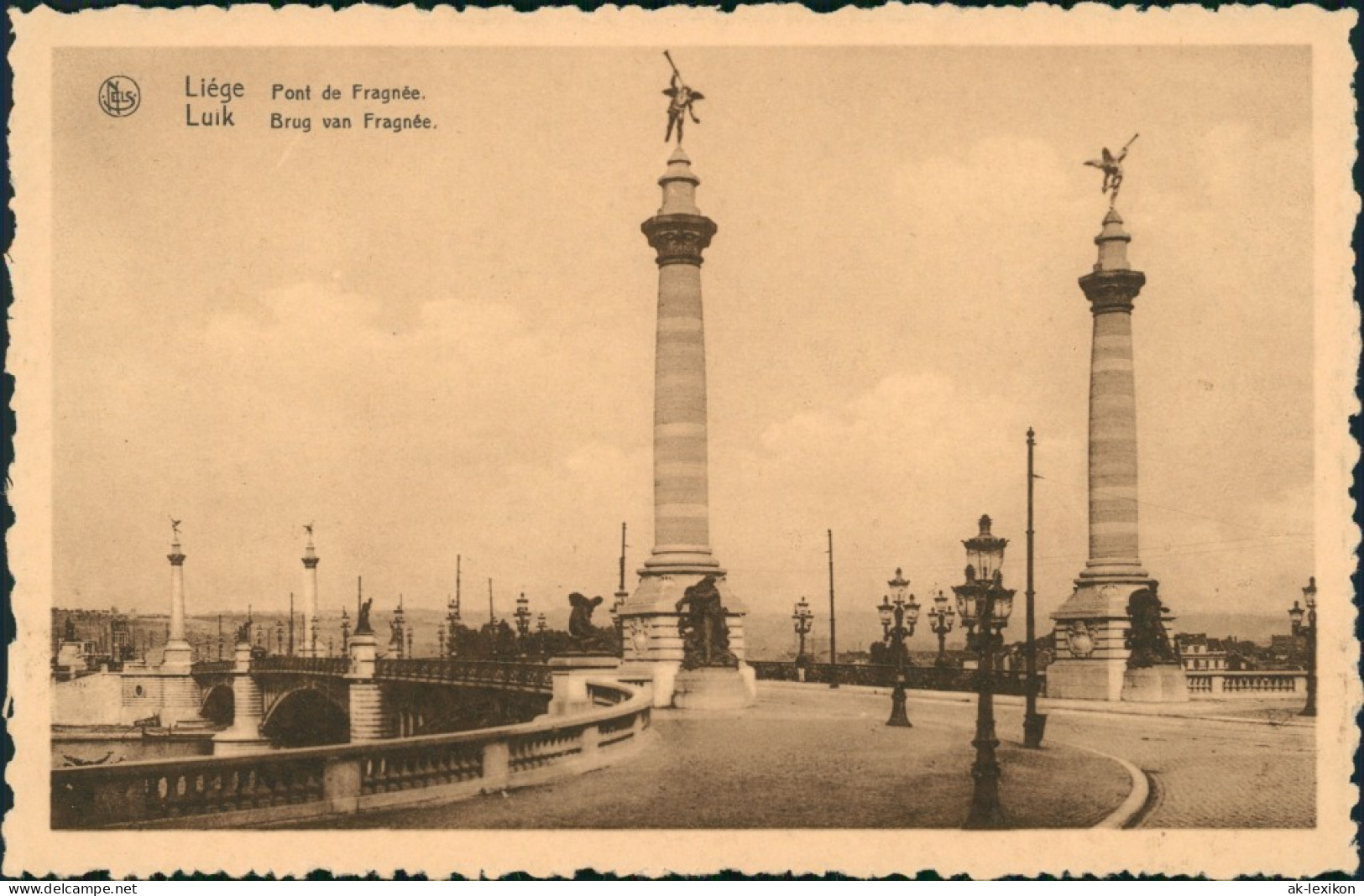 Postkaart Lüttich Luik &#47; Wallonisch: Lîdje Pont De Fragnee 1928  - Sonstige & Ohne Zuordnung