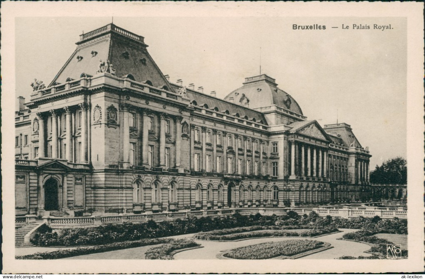 Postkaart Brüssel Bruxelles Le Palais Royal 1935  - Other & Unclassified