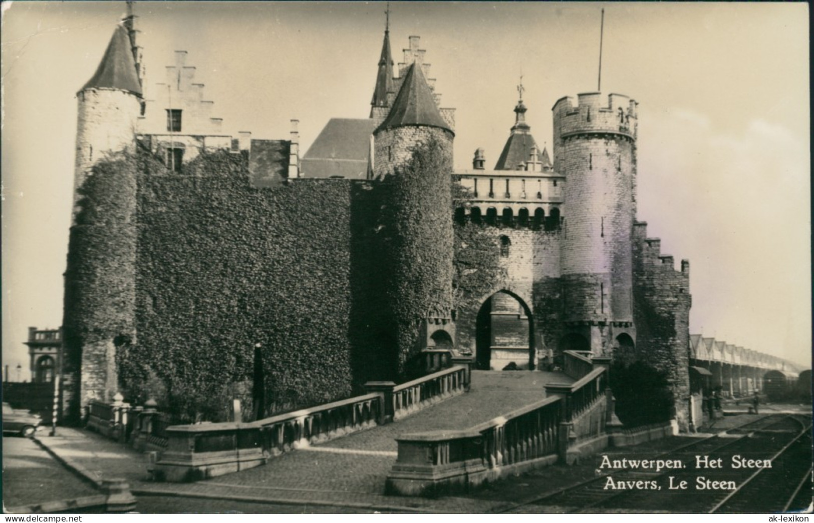 Postkaart Antwerpen Anvers Straßenpartie - Le Steen 1938 - Autres & Non Classés