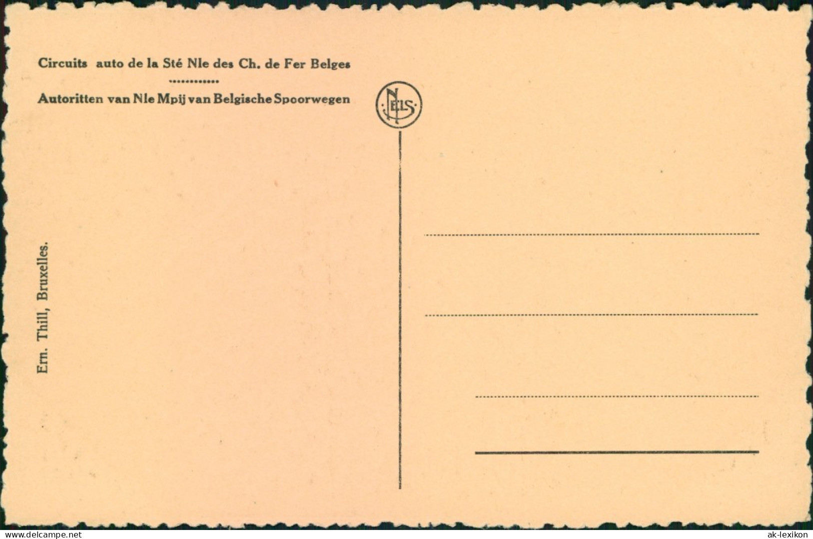 Spa (Provinz Lüttich) Spa  Etablissement Des Bains/Straßenpartie 1929 - Sonstige & Ohne Zuordnung