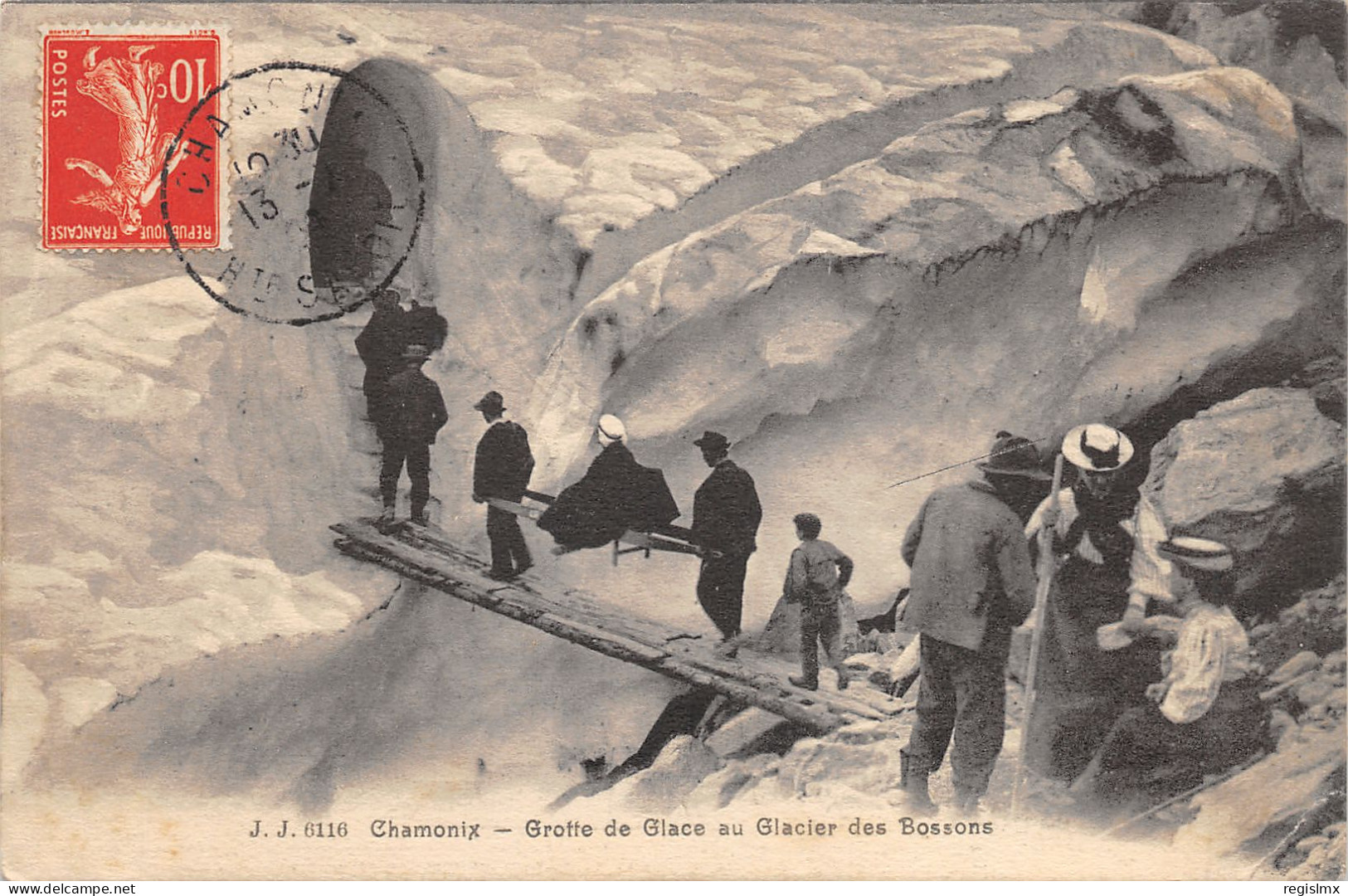 74-CHAMONIX-GLACIER DES BOSSONS-N°355-E/0017 - Chamonix-Mont-Blanc