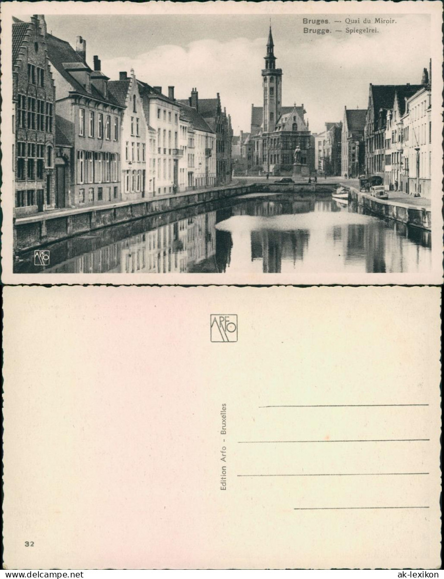 Postkaart Brügge Brugge | Bruges Spiegelrei/Quai Du Miroit 1931  - Otros & Sin Clasificación