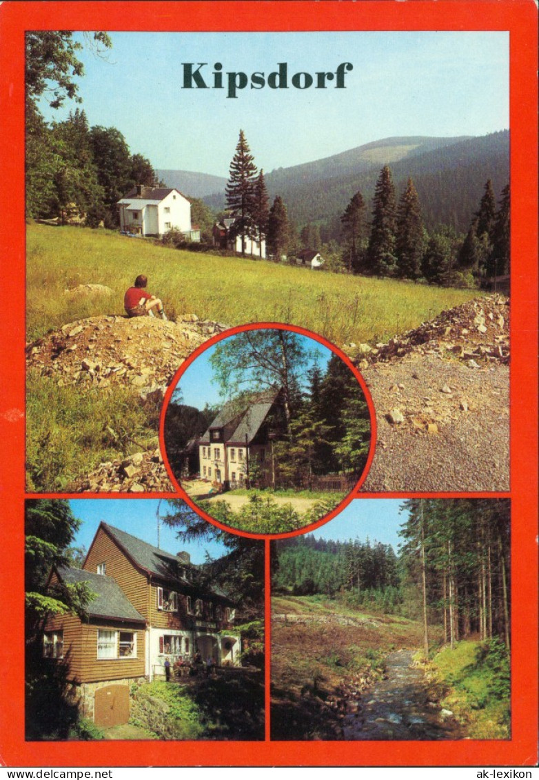 Kipsdorf-Altenberg Tellkoppe, Erholungsheim, KKurheim, Tal Roten Weißeritz 1983 - Kipsdorf