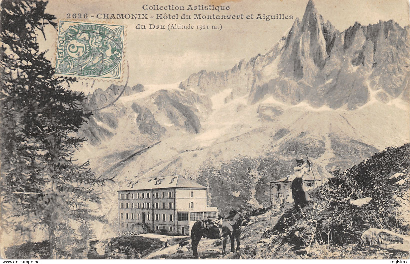 74-CHAMONIX-HOTEL DU MONTANVERT-N°355-D/0343 - Chamonix-Mont-Blanc