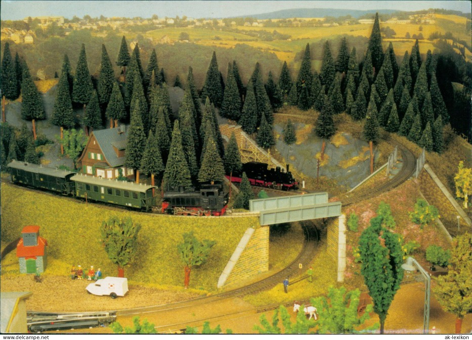 Ansichtskarte  Modelleisenbahn Schmalspurig Durchs Mittelgebirge 1995 - Trains