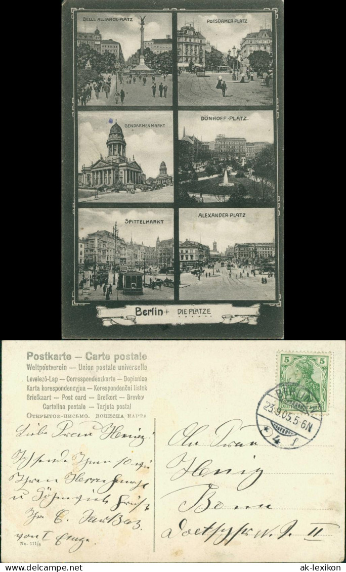 Mitte Berlin Alexanderplatz, Spittelmarkt, Dönhoffplatz, Potsdamerplatz 1905 - Mitte