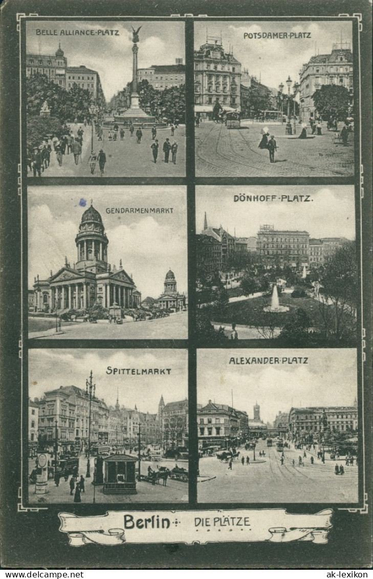 Mitte Berlin Alexanderplatz, Spittelmarkt, Dönhoffplatz, Potsdamerplatz 1905 - Mitte