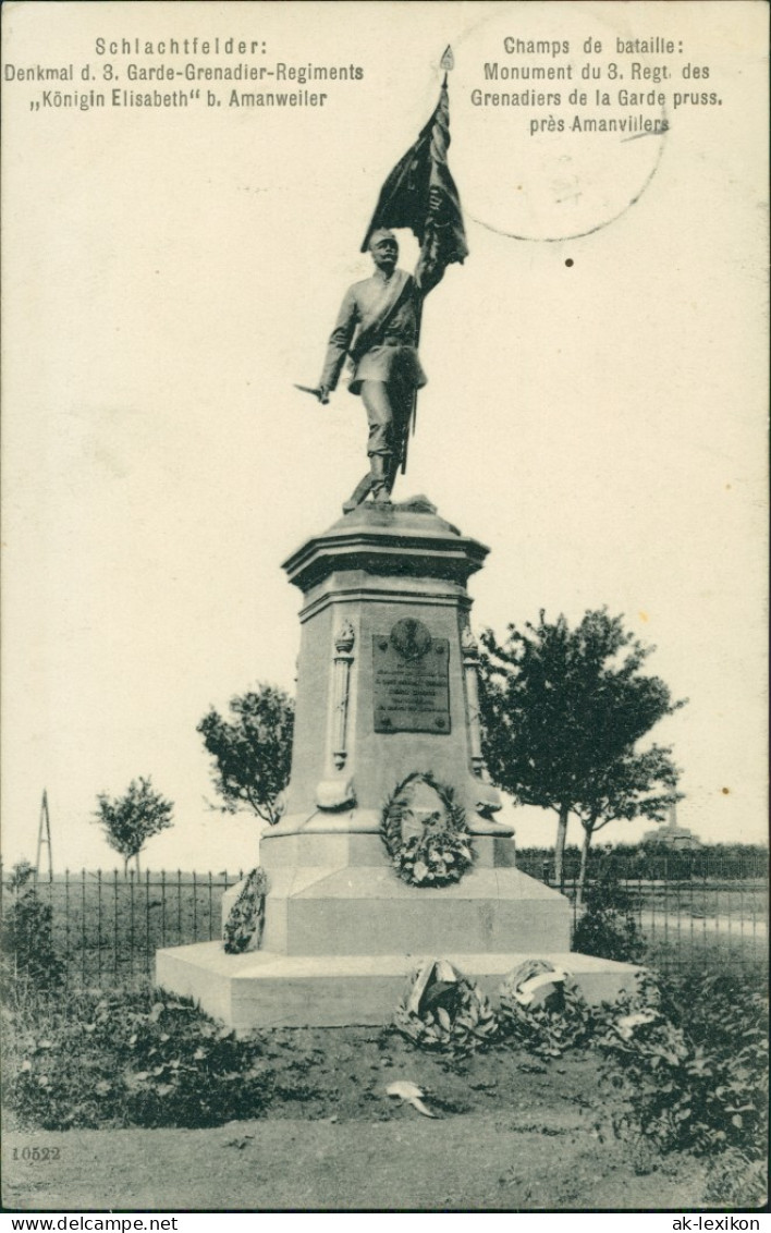 CPA Amanweiler Amanvillers Denkmal D. 3. Garde Grenadier Rgt B Metz 1908 - Other & Unclassified