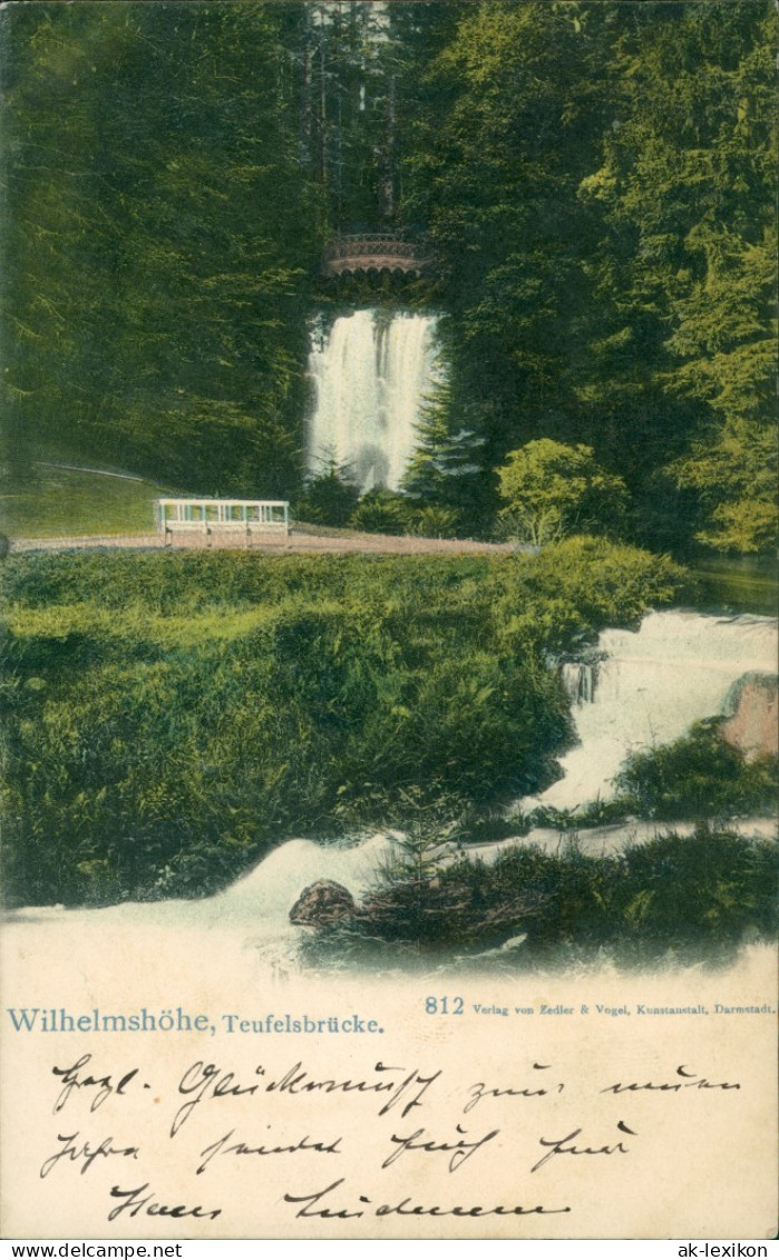 Bad Wilhelmshöhe-Kassel Cassel Partie An Der Teufelsbrücke 1903  - Kassel