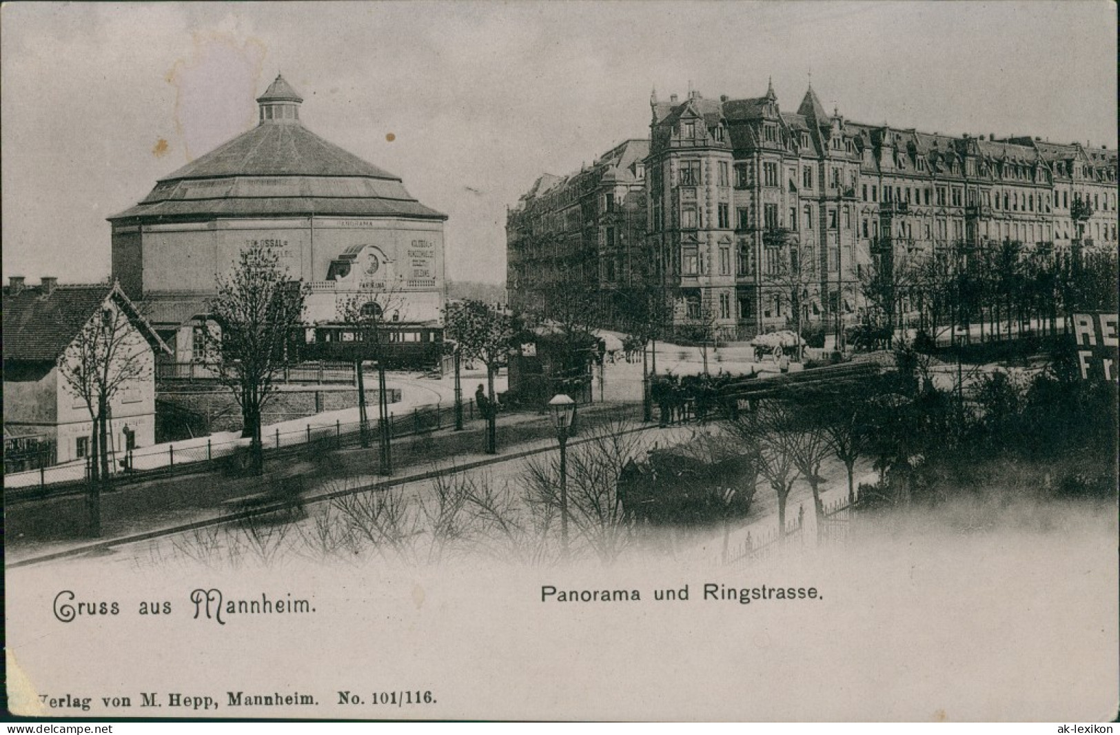 Ansichtskarte Mannheim Panorama Und Ringstraße 1906  - Mannheim