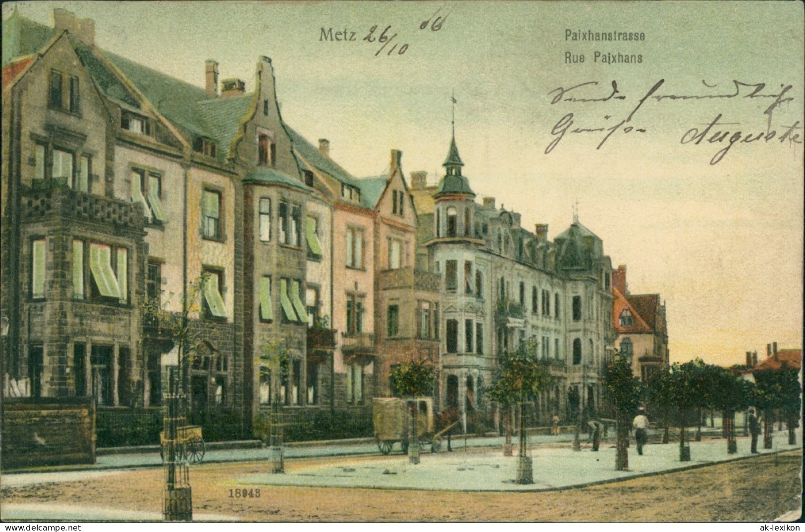 CPA Metz Rue Paixhans/Paixhansstrasse 1906  - Other & Unclassified